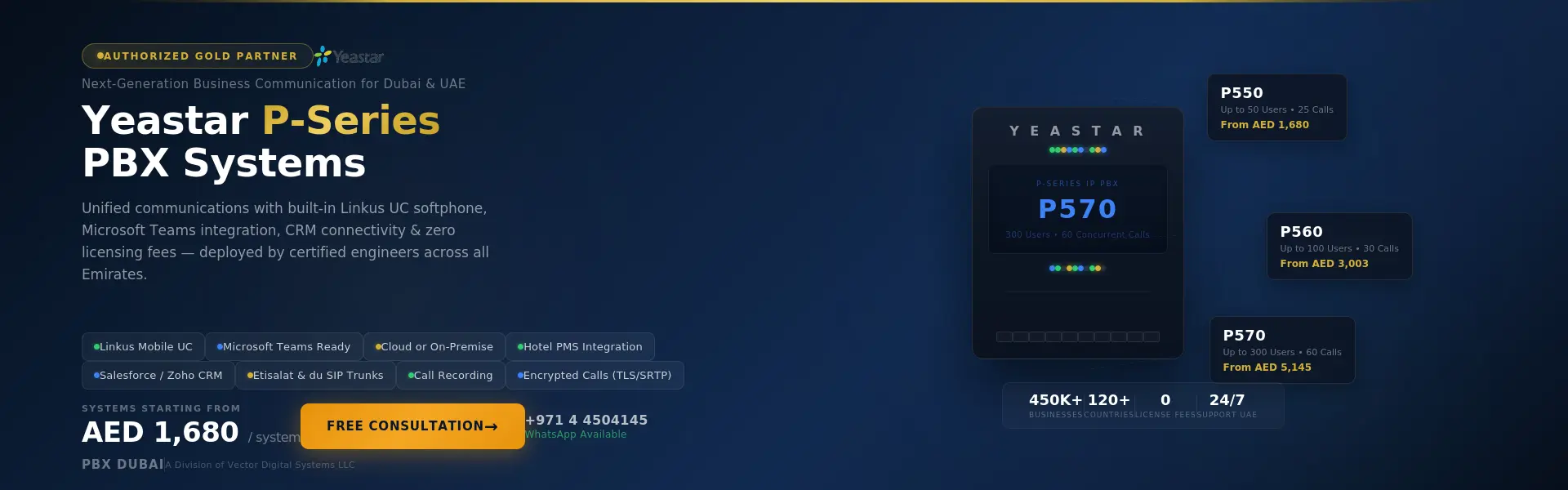 Yeastar PABX System Dubai — Authorized Gold Partner UAE